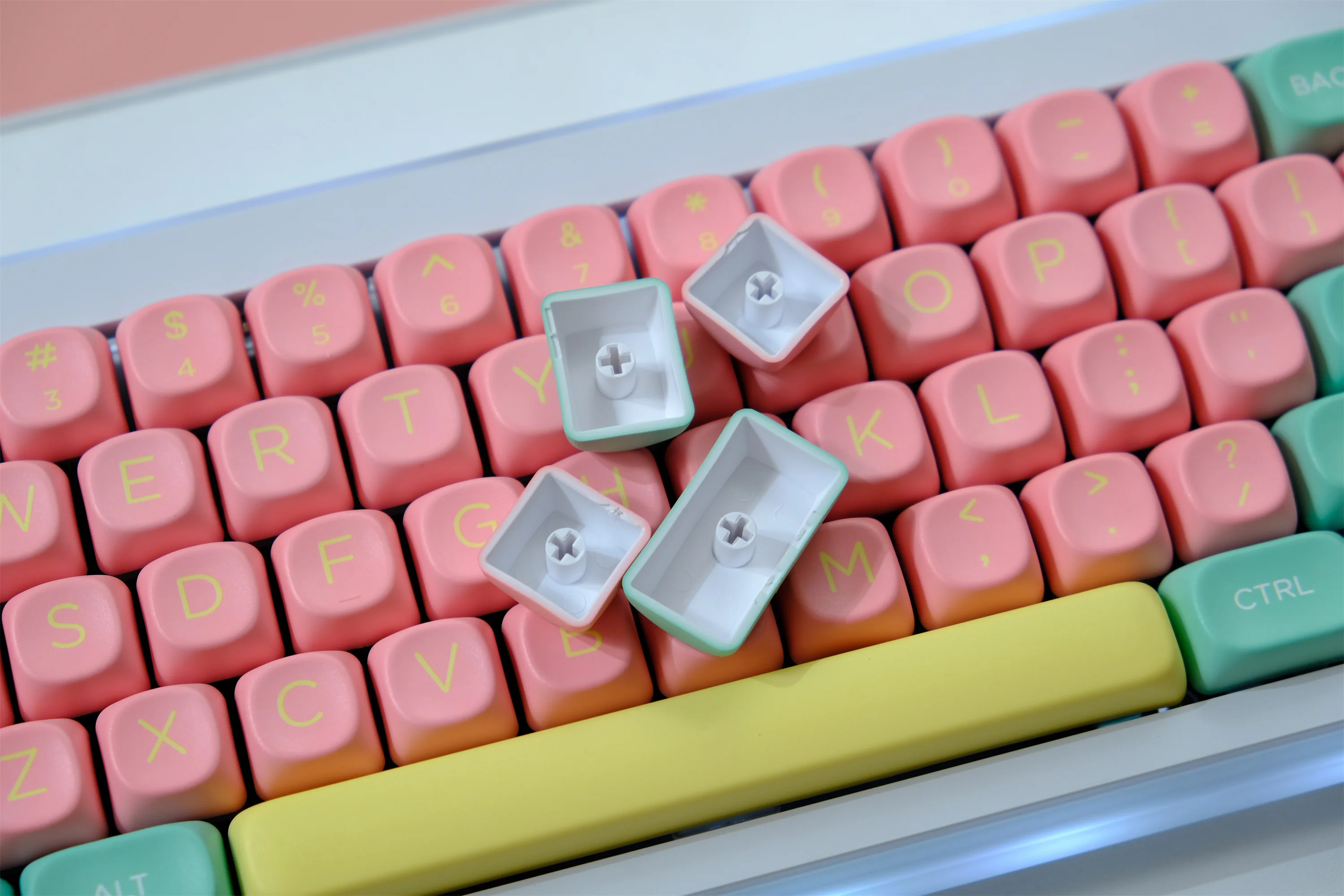 Lollipops 132 Keys Keycaps Set PBT Material MOA Profile DYE-SUB Wooting Personalized For CHERRY MX Switch Mechanical Keyboard