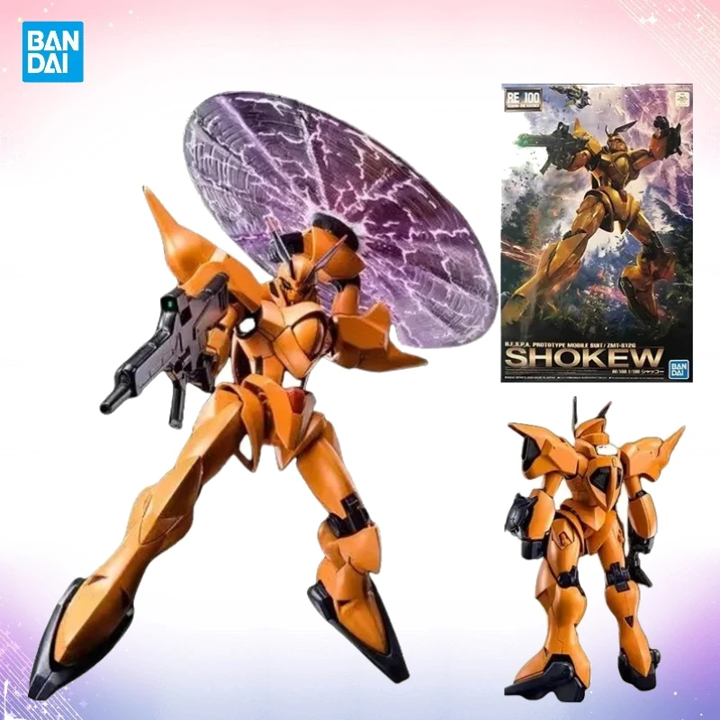 In Stock Original Genuine Bandai Anime GUNDAM SHOKEW ZMT-S12G RE 1/100 Assembly Model Toys Action Figure Collectible Ornaments