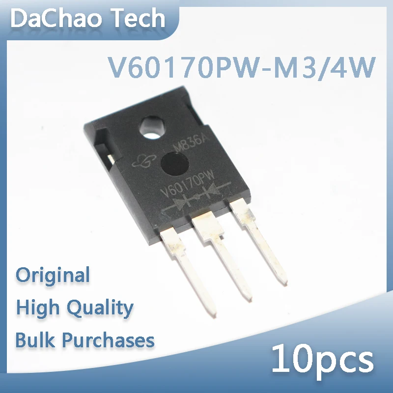 10pcs V60170PW-M3/4W 170V 60A VISHAY Schottky Diodes TO-3PW Original New