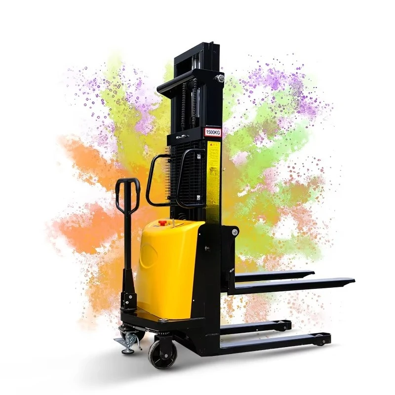 

Lifting semi-electric pallet stacker Walking electric pallet truck Forklift