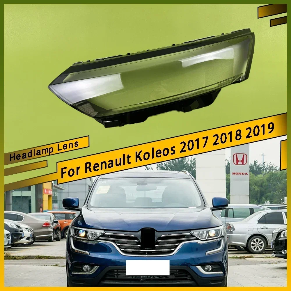 

For Renault Koleos 2017 2018 2019 Transparent Headlamp Lamp Shell Lens Headlight Cover Plexiglass Replace Original Lampshade