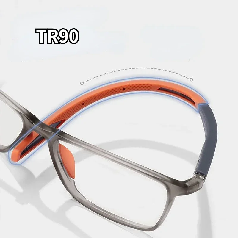 TR90 Sport Reading Glasses Ultralight Anti-blue Light Presbyopia Eyeglasses Women Men Far Sight Optical Eyewear Diopters To +4.0