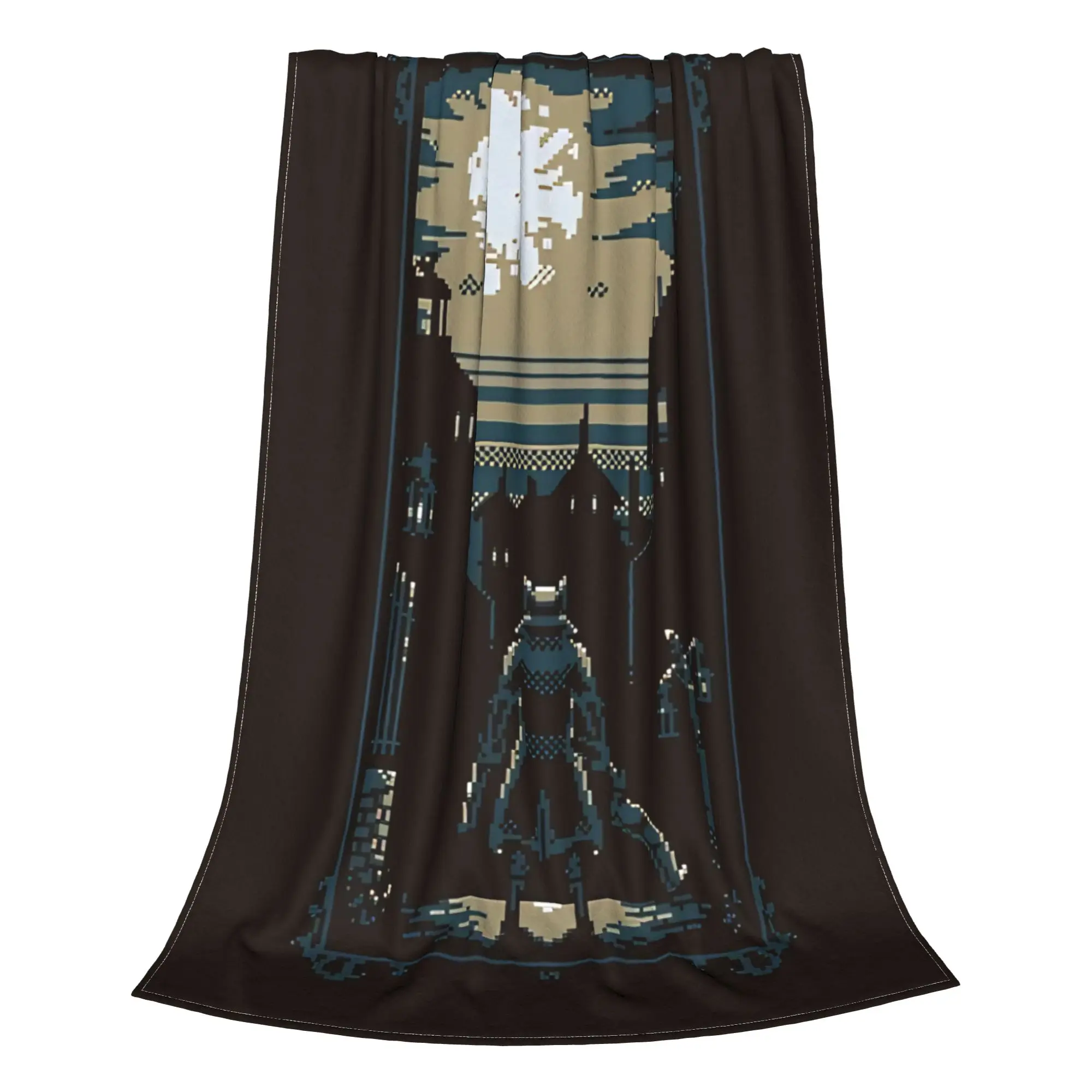 1PC Home Cutecore Gothic Horror Dark Soul Bloodborne Blanket Super Cosy Plush Home Living Room Sofa Halloween