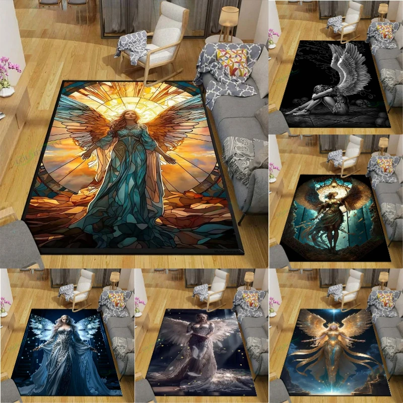 Exquisite Angel Wings Carpet for Home Decor Floor Mats Bedroom Yoga Mat Photography Props Area Rug Birthday Gift Outdoor Rugs