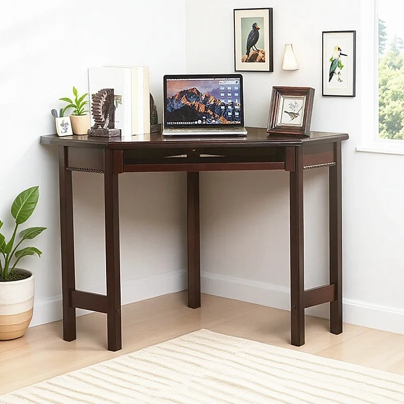 corner computer solid wood corner desk desktop drawer right angle simple small apartment