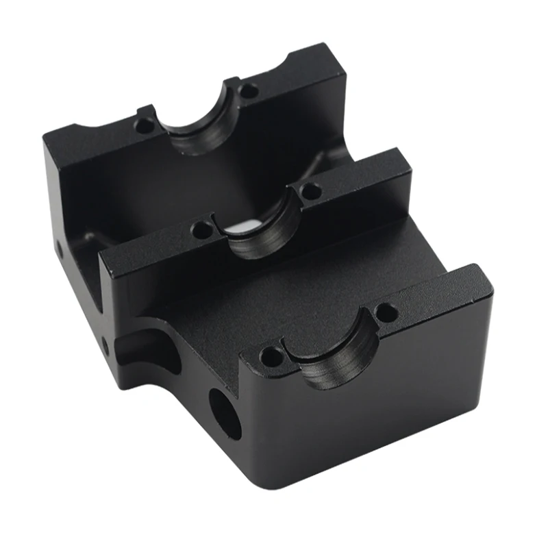 Serviço de usinagem CNC de alumínio anodizado preto de alumínio usinado CNC personalizado