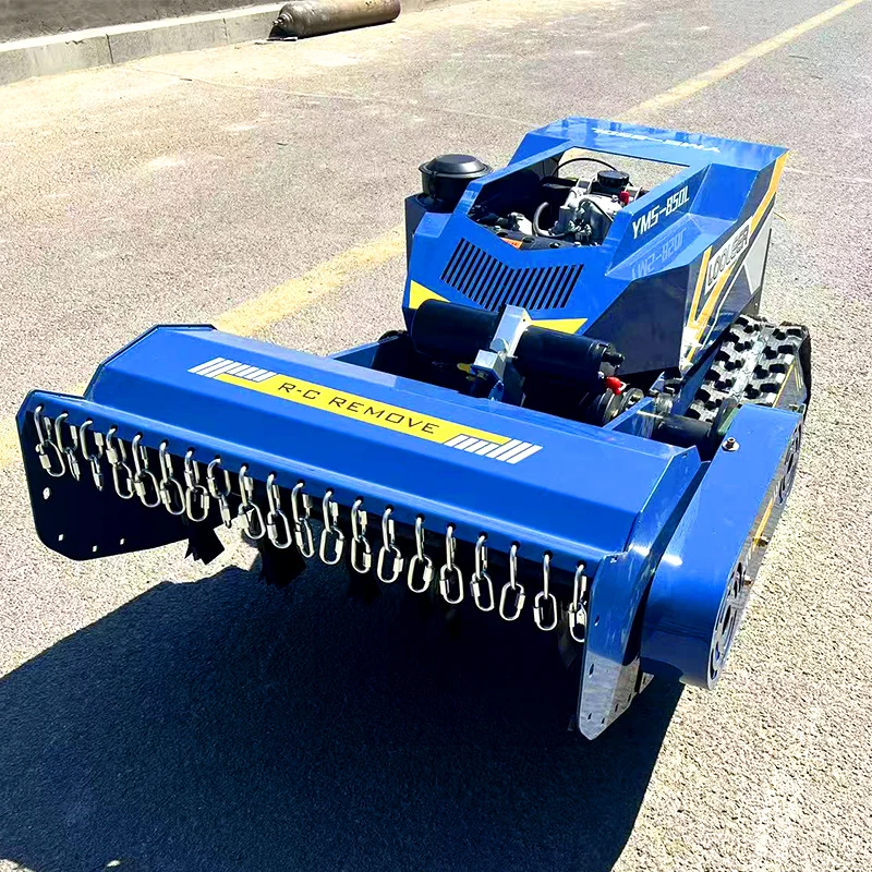 Customized CE EPA Approved All Terrain Grass Cutting Machine Agriculture Rubber Tracks Remote Control Robot Lawn Mower
