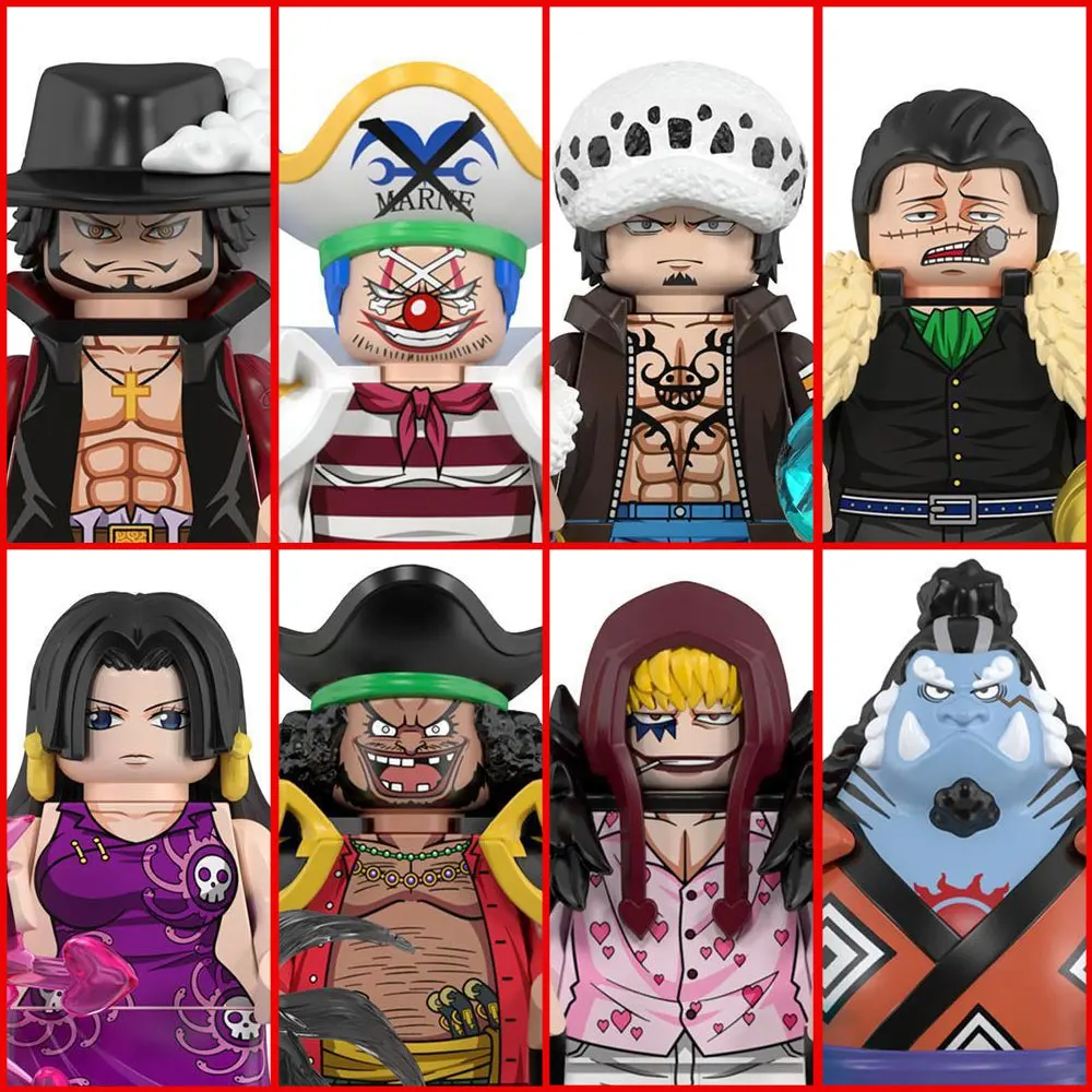 wm6189 Neues Modell Luffy Zoro Nami Sanji Chopper Bausteine Mini-Actionfiguren Zubehör Halloween Weihnachtsgeschenk