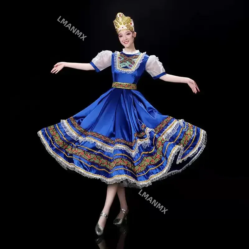 

Princess Stage Dresses Mongolia Stage Performance Clothing Classical Elegant Traditional Russian Dance Costume Dress European