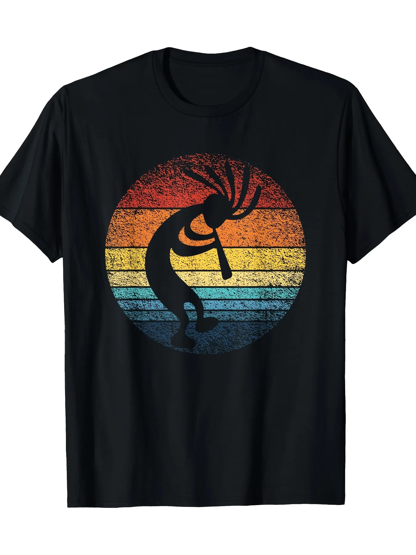 Dancing Kokopelli Southwest America Native Symbol T-Shirt 100% Cotton O-Neck Short Sleeve Summer Casual Mens T-shirt Streetwear