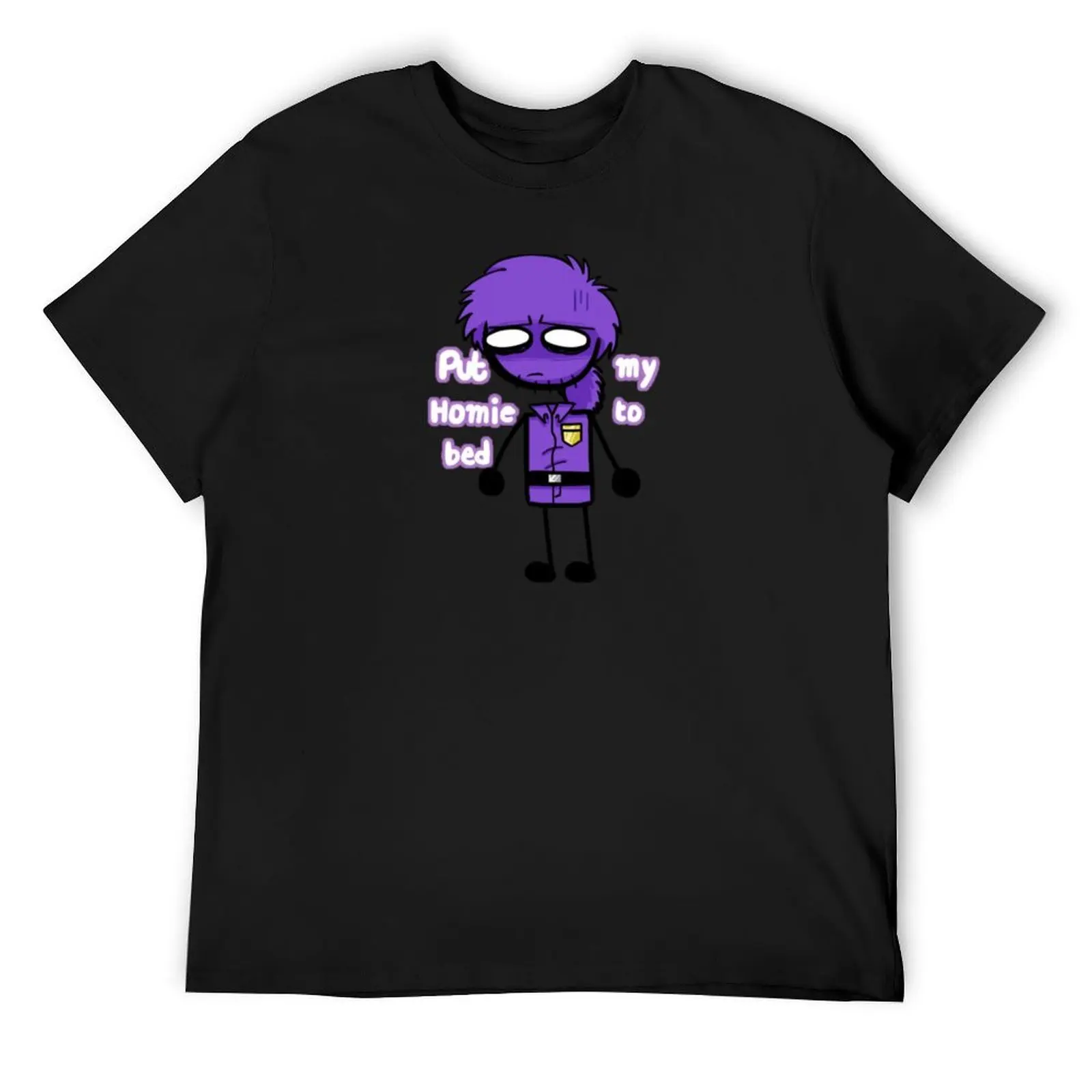 

Purple Guy “Put my Homie to bed” T-Shirt valentines clothes gifts for boyfriend topping mens clothes