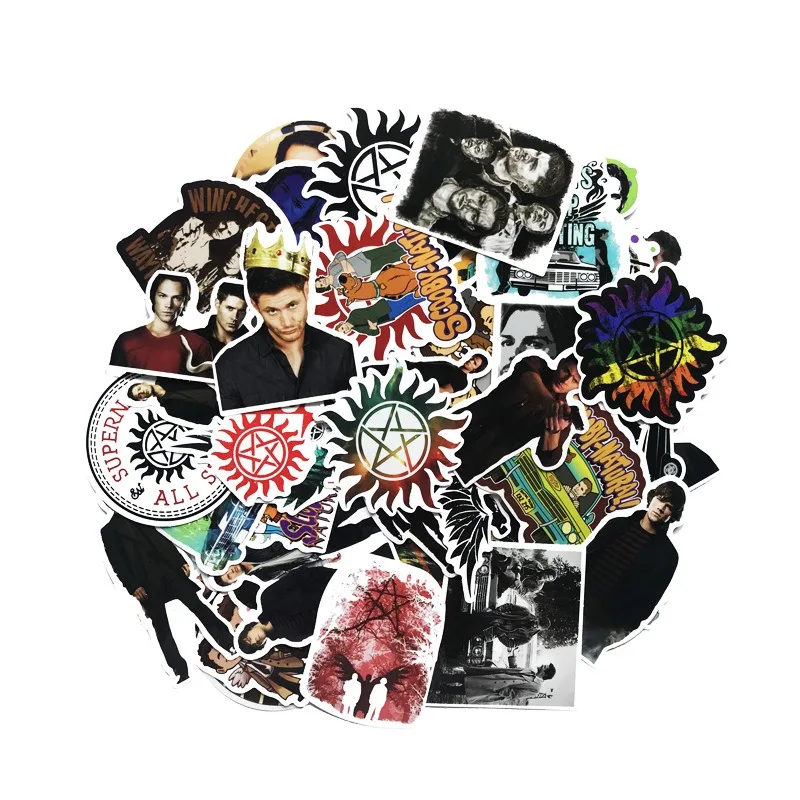 50pcs ‌Supernatural Cartoon Stickers Luggage Water Cup Stationery Car Mobile Phone Laptop Refrigerator Decorative Stickers image 2
