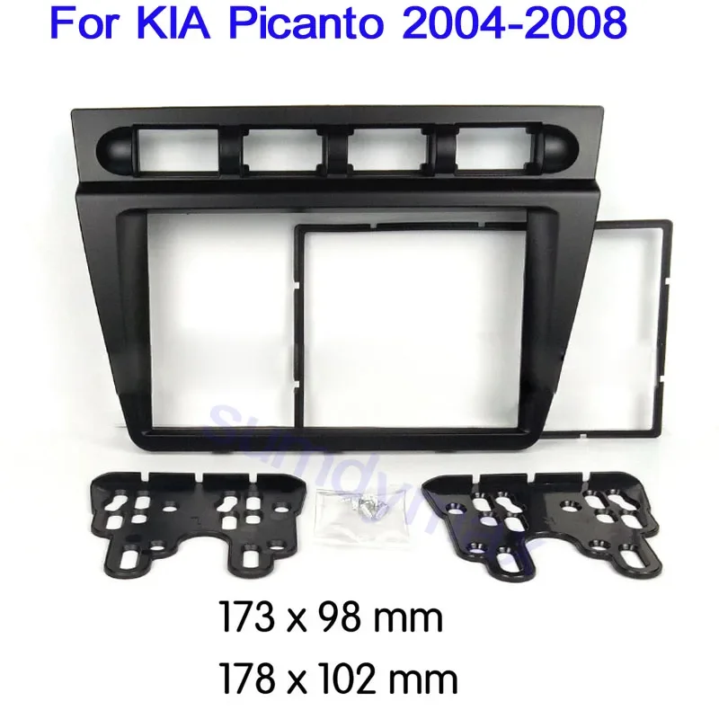

Double din Car Radio Fascia for KIA Picanto morning 2004-2008 2din car DVD Stereo Frame Plate Adapter Mounting Dash