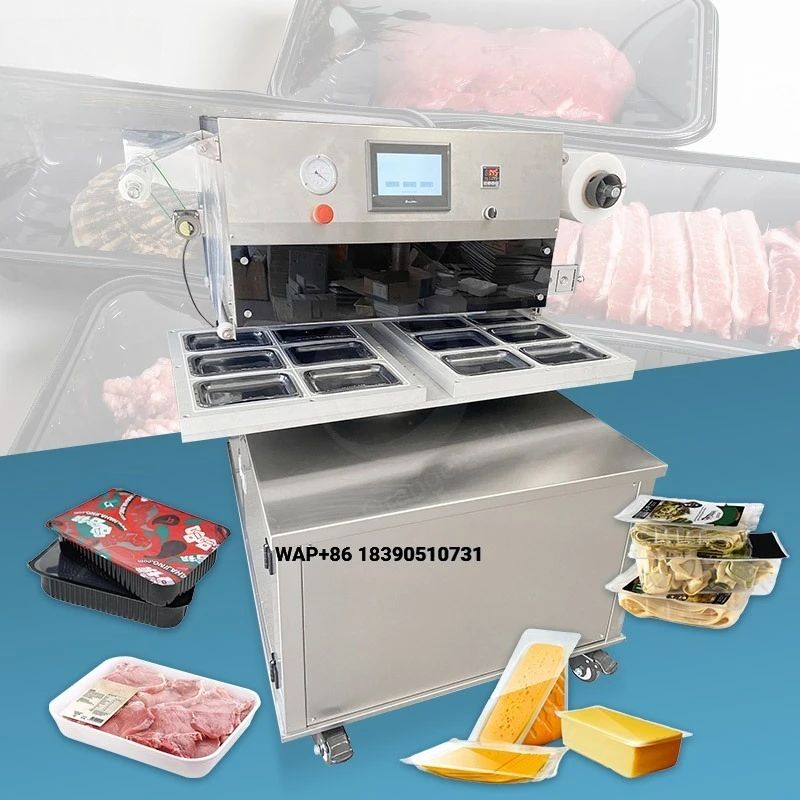 ORME Semi Automatic 4 Food Tray Package Seal Vacuum Pack Machine with Modified Atmosphere