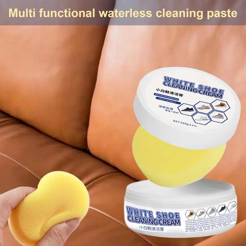 Shoe Cleaning Cream Multifunctional White Shoe Cleaner Cream Multipurpose Shoe Cleaning Cream For Cleaning Furniture Leather