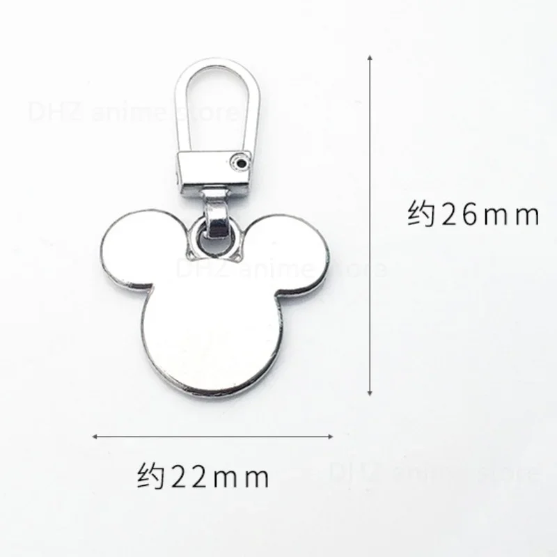 Disney-tirador deslizante de cremallera de Mickey Mouse para niños, Kit de reparación de cremallera instantánea de Anime lindo, reemplazo de hebilla