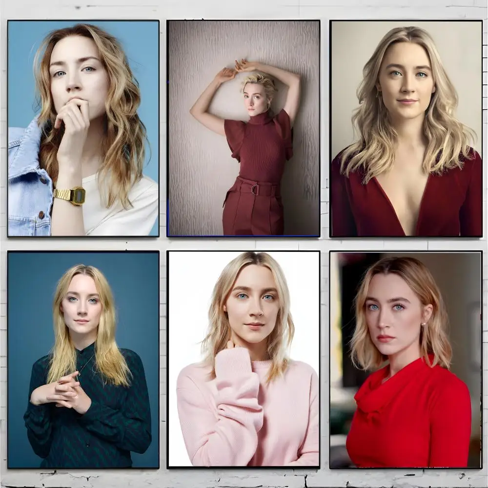Talented Irish Actress Saoirse Ronan Poster Premium Decor Art & Gift for Household Lounge Home Ornaments