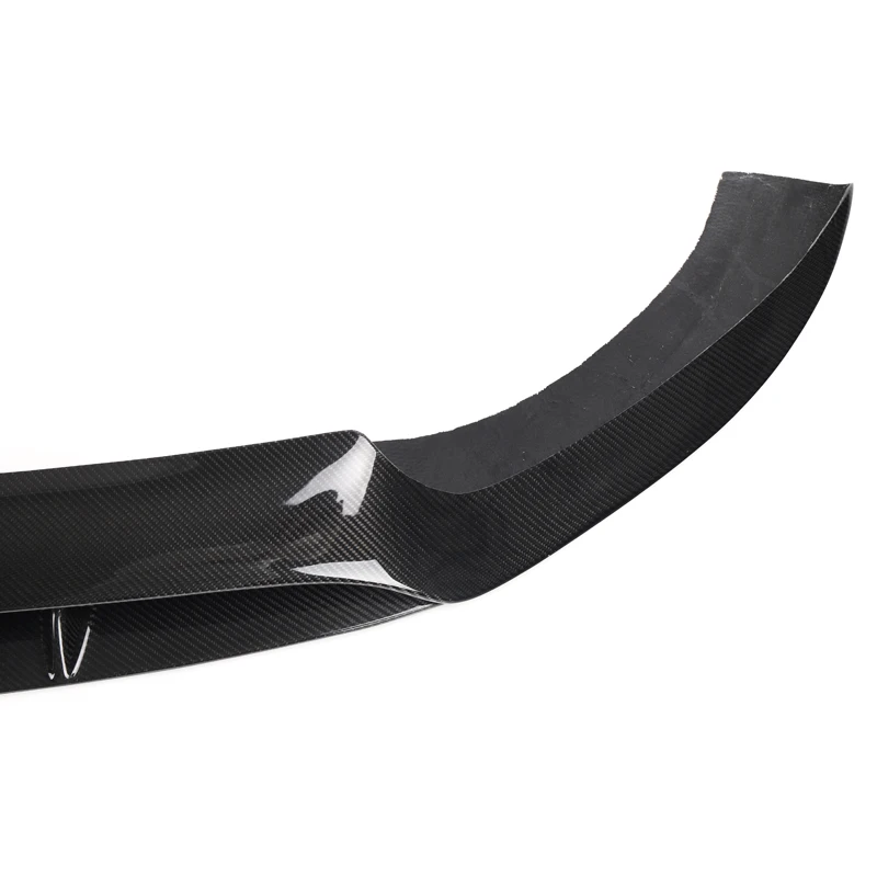 C43 Carbon Fiber Front Bumper Lip Spoiler Splitters for Mercedes-Benz C Class W205 C205 C200 AMG Package Sedan 2015 - 2019