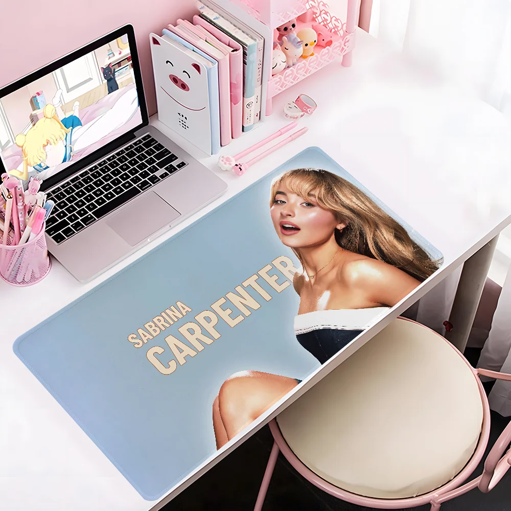 

Singer S-Sabrina Carpenter коврик для мыши большой противоскользящий коврик для мыши с прошитыми краями коврик прочный стол ноутбук игры ​ Клавиатура XXL