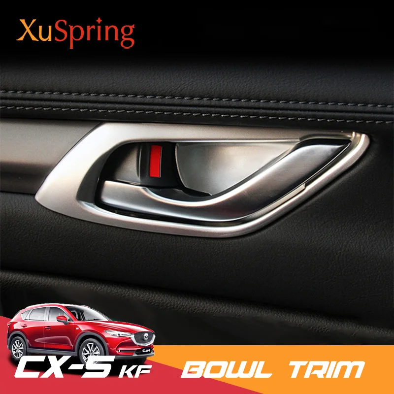 

Car Interior Door Bowl Trim For Mazda CX-5 CX5 CX-8 2017 2018 2019 2020 2021 2022 2023 KF Case Cover Stickers Frame Accessories