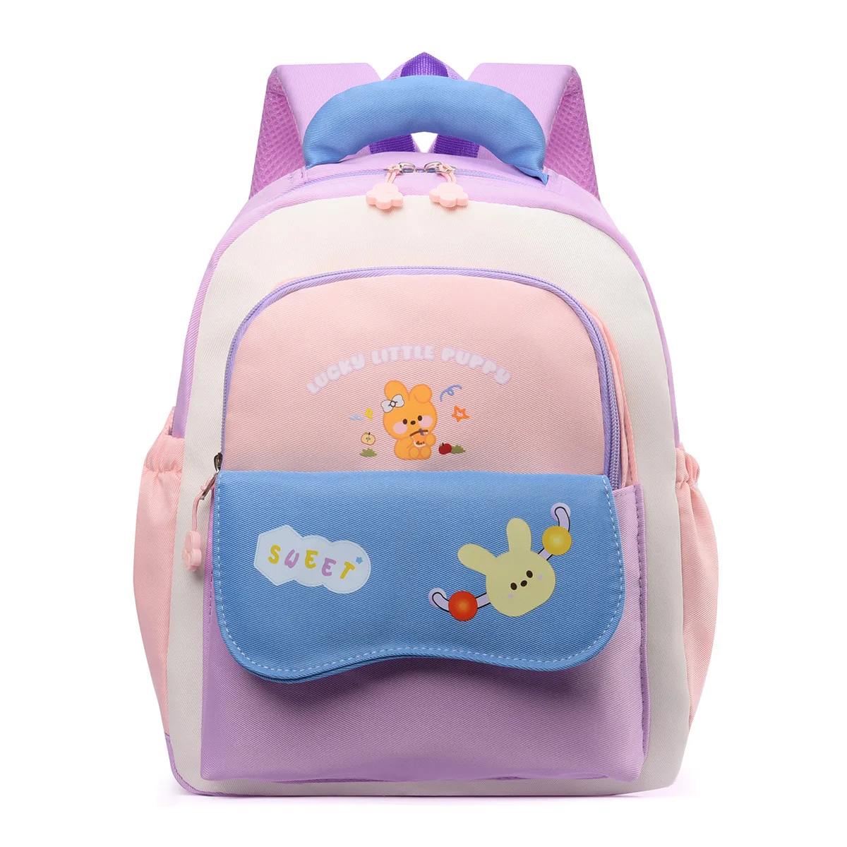School Bag For Boys Girls Cute Little Bear Print Kids Toddler Kindergarten Backpack Lightweight Nylon Children Women Durable