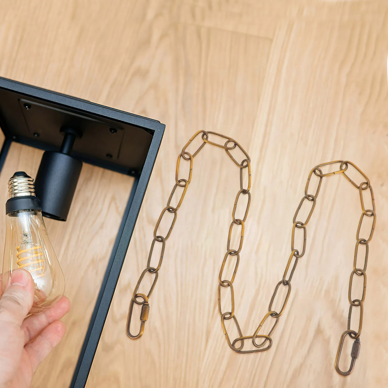 

Crystal Ch Chain for Hanging Lights Adjustable Length Iron Lamp Accessories Material Easy Installation Versatile