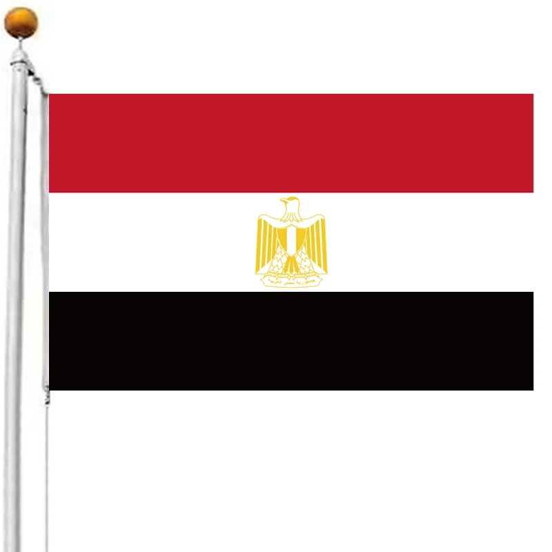 90x150cm  Egypt Flag  Egypt  banner  High Quality Double Sided Printed Polyester for decor