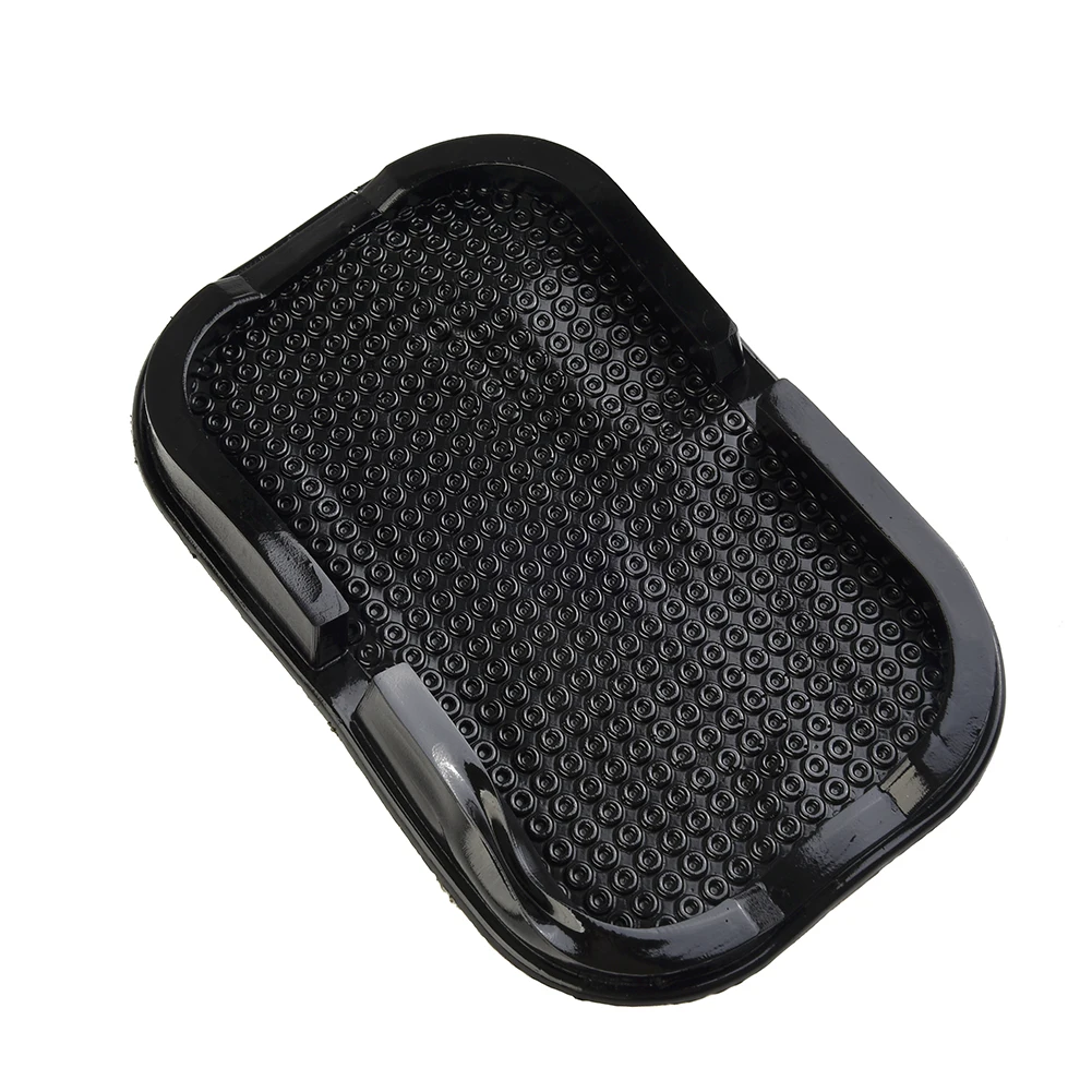 Anti-Skid Pad Non-slip Mat Interior Silica Gel Sticky Grip 6.1x3.93x0.78 Inch Black Dashboard Pad Mobile Brand New