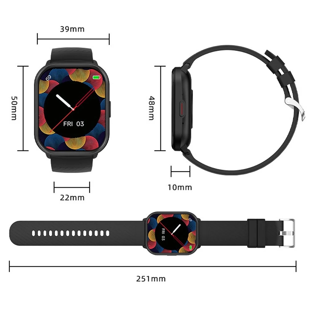Per Android IOS Watch 2024 New Smart Watch uomo donna frequenza cardiaca pressione sanguigna GPS Fitness Tracker Bluetooth Call Smartwatch Man