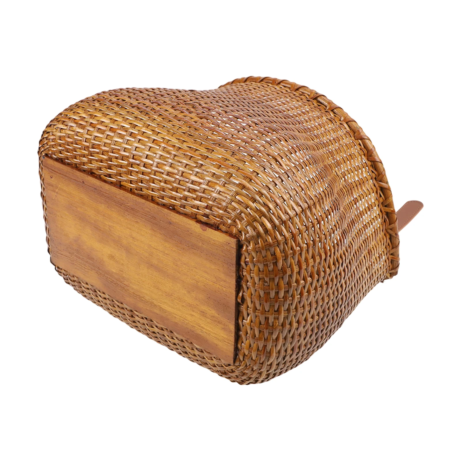 

Держатель для кофейной чашки, корзина из ротанга, аксессуары для езды на велосипеде на открытом воздухе, кожаная пряжка, дизайн для хранения езды на велосипеде для ежедневного использования