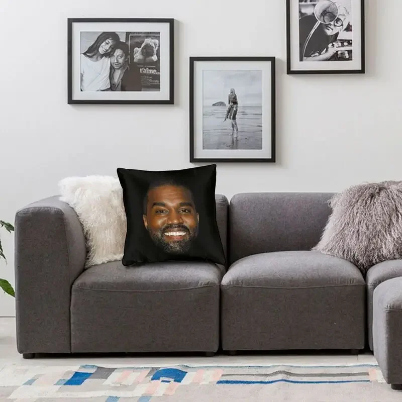 Funny Kanye West Meme 50x50 cm cushion lining soft and cute federa for car sofa in polyester with zipper
