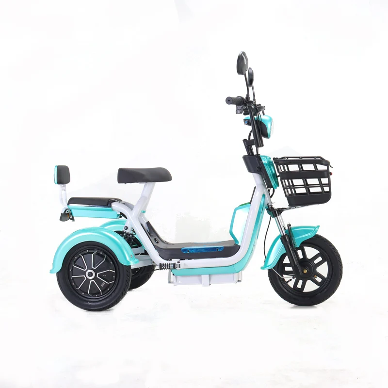 

2022 Wholesale Price 14 Inch Electric Cargo Tricycle Family Delivery Ebike 500W 48V 12Ah Electric Cargo Bike
