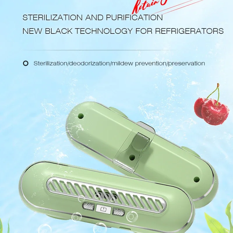 Air Purifier Refrigerator Deodorizer Rechargeable Negative Ion Air Ozone Purifier Deodorizer Air Purifier Household Guard