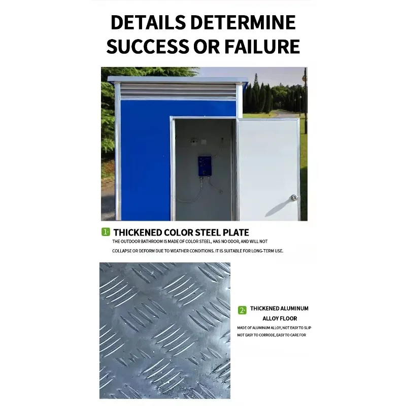 Durable Eco-Friendly Modern Design Easy Installation Portable Toilet