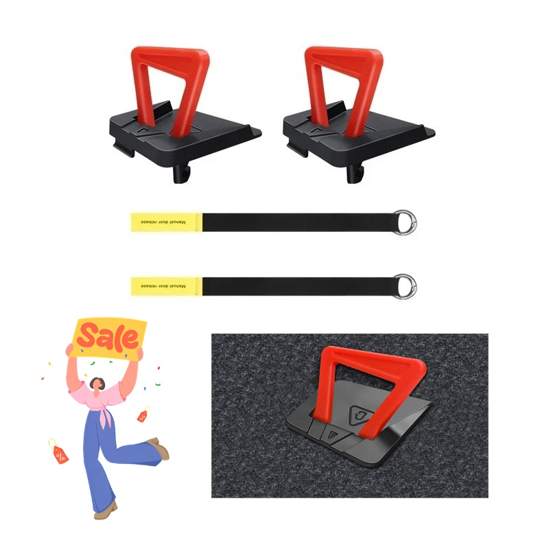 

Дверная аварийная ручка для Tesla Model Y Juniper Model 3, физический механический дверной замок Highland, кнопка съемника разблокировки задней двери