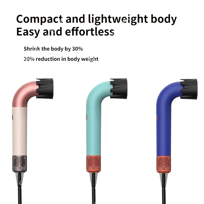 신제품 슈퍼 헤어 드라이어 무날개 헤어 드라이어 개인 헤어 케어 스타일링 음이온 도구 지속적인 음이온 전기 드라이어