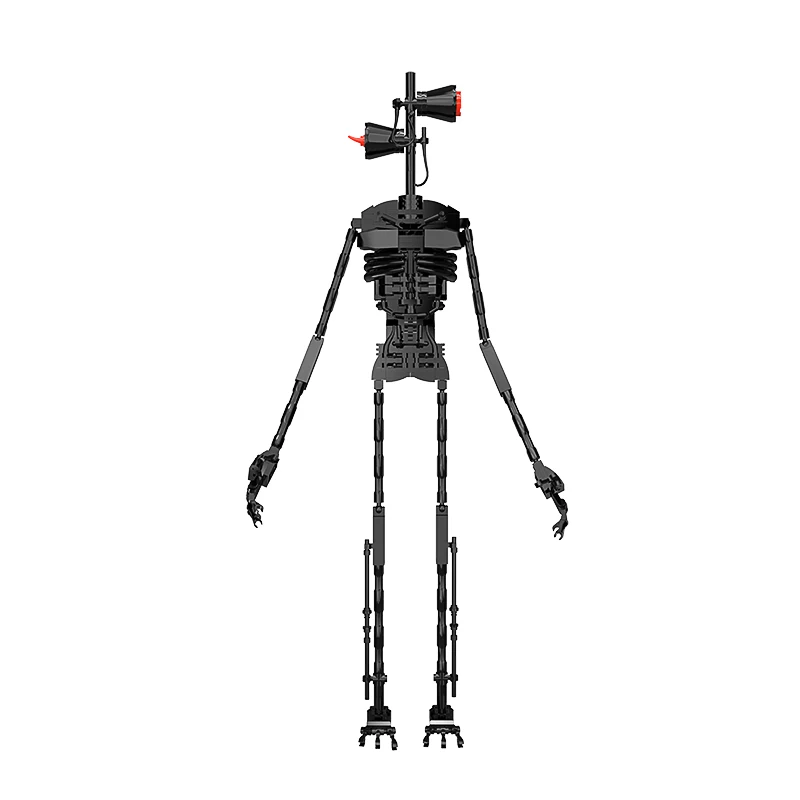 Terror Town Monster Siren Head Building Blocks MOC Humanoid Creature Telegraph Pole Model Assemble Game Toys For Children Gifts