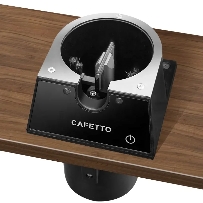 منظف مرشح القهوة الجديد بدون ضوضاء صندوق الطحن أدوات باريستا الإلكترونية لسلة 53 مللي متر 2022