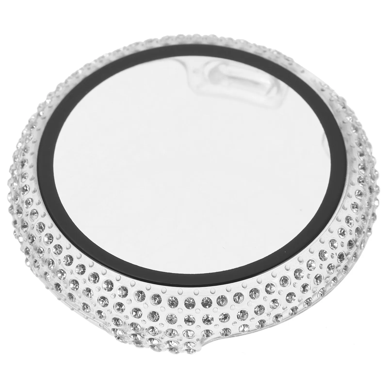 

Full Rhinestone Electroplated Watch Case Protective Bumper Shell for Watch Anti-Scratch Shockproof Daily Use Cover