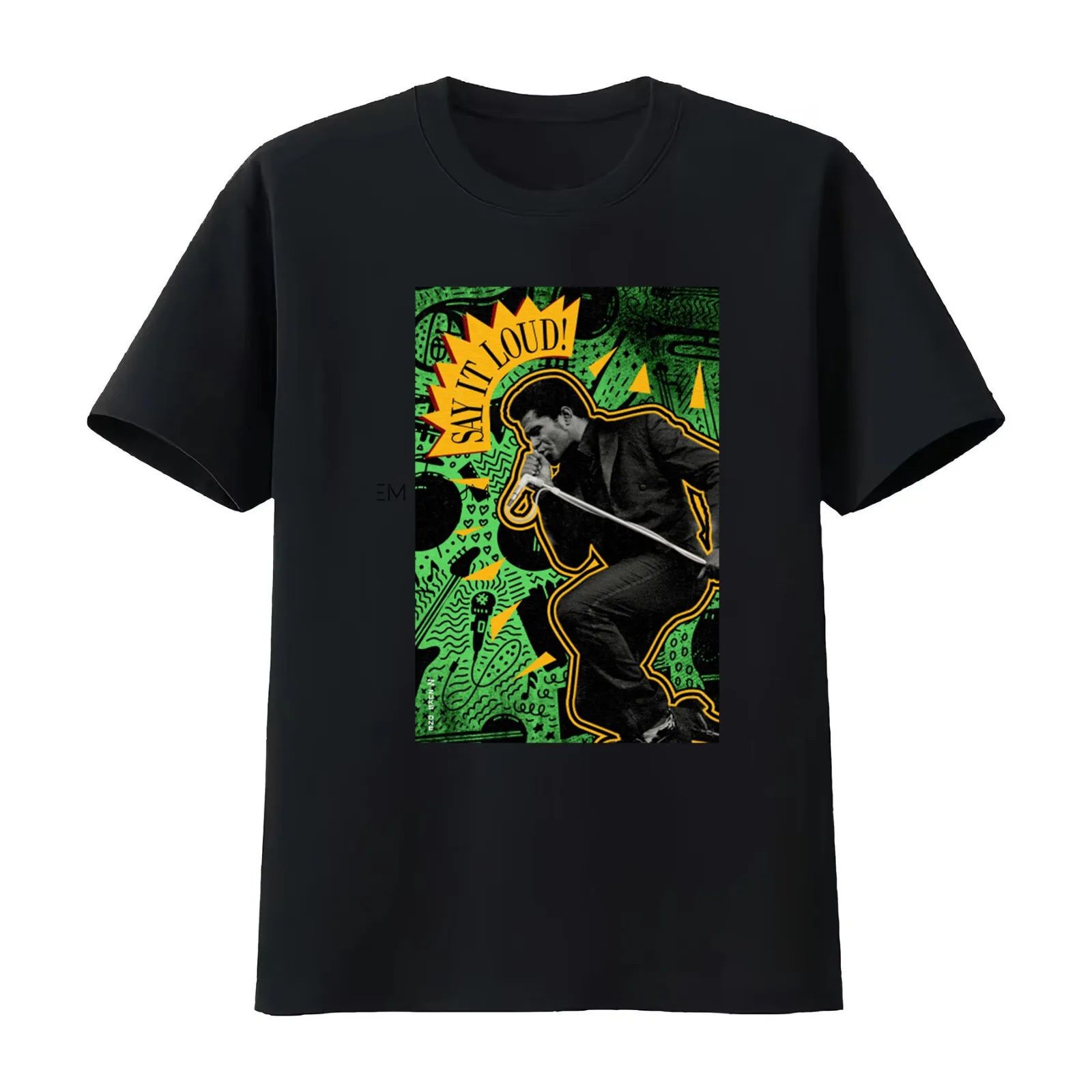 James Brown T-Shirt Summer Casual Cotton Tee Oversized Streetwear Tops Vintage Graphic Print Loose Fit Short Sleeve