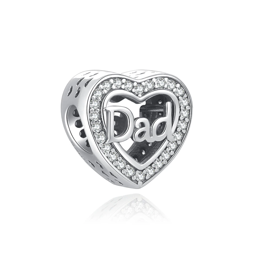 2023 neue Heiße Verkauf 925 Sterling Silber Papa Mama Liebe Familie Bead Charm Fit Original Pandora Armband Für Frauen DIY schmuck Geschenke