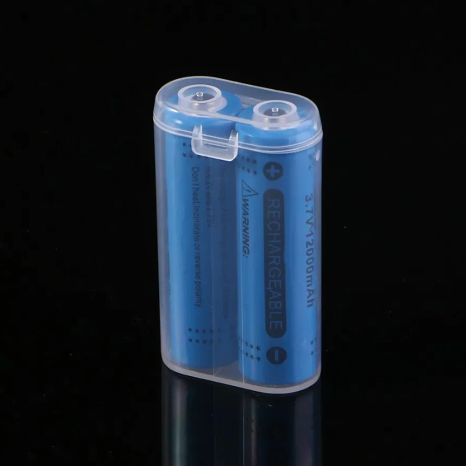 1/5Pcs Transparent Battery Storage Box Empty Portable Waterproof Battery Safety Case for 2 Sections 18650 Battery Organizer