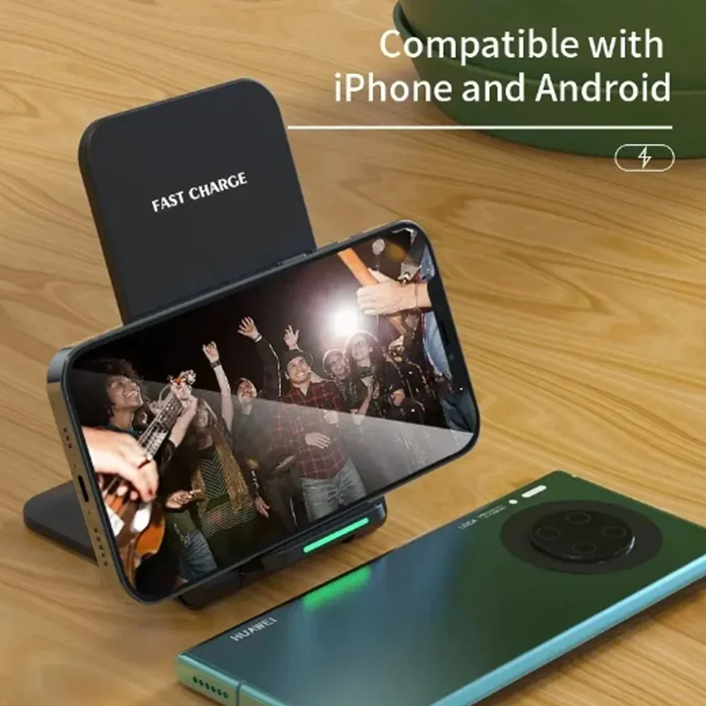 30W Wireless Charger For iPhone 17- 12 Pro Max 15 Phone Stand Fast ChargingCharger for Samsung Note 20/10 S21 Ultra Foldable