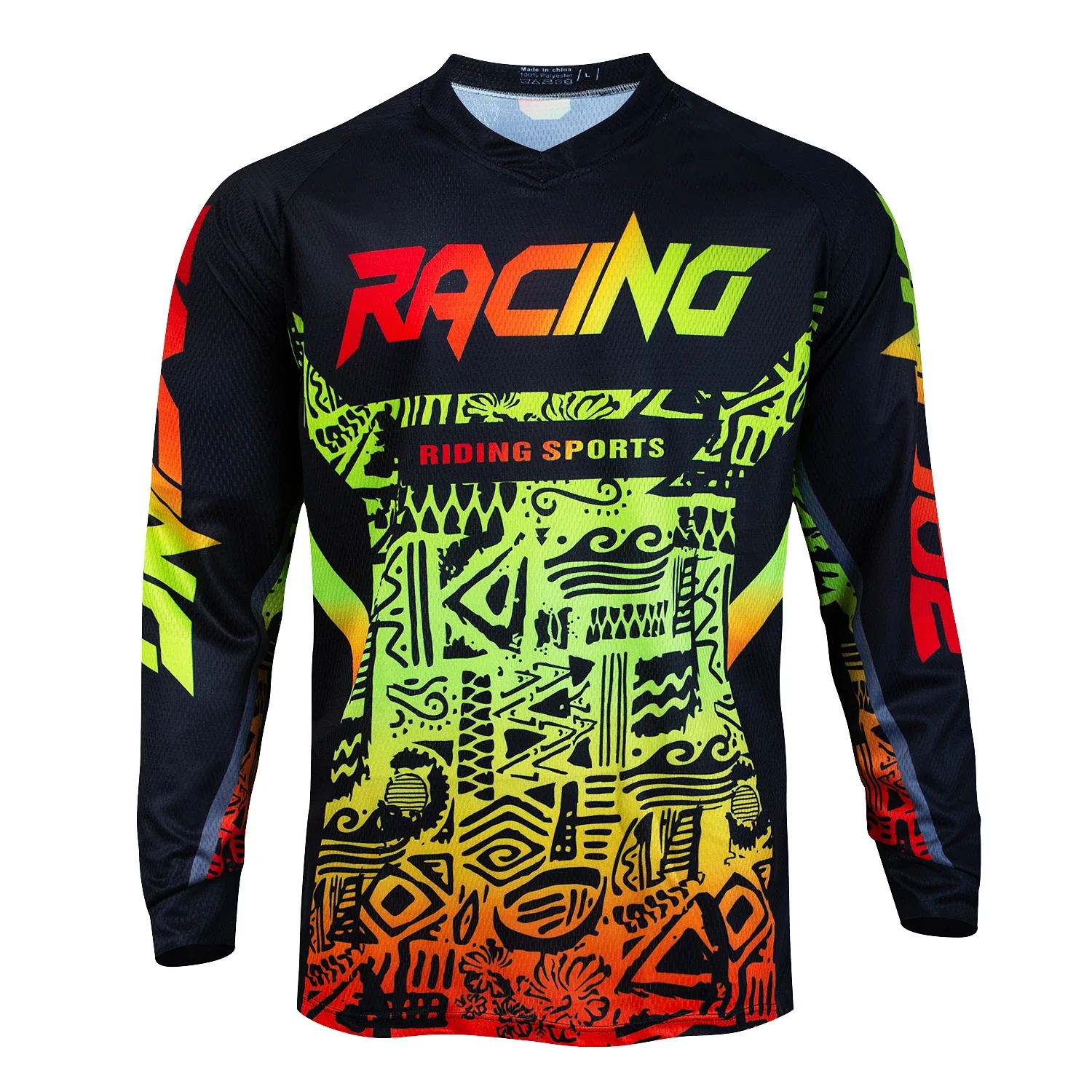 Profi-Motocross-Shirt mit langen Ärmeln, Mountainbike-Downhill-Trikot, Cross-Country-Fahrrad-Rennshirt, schnelltrocknendes Mountainbike-T-Shirt – Detail 2