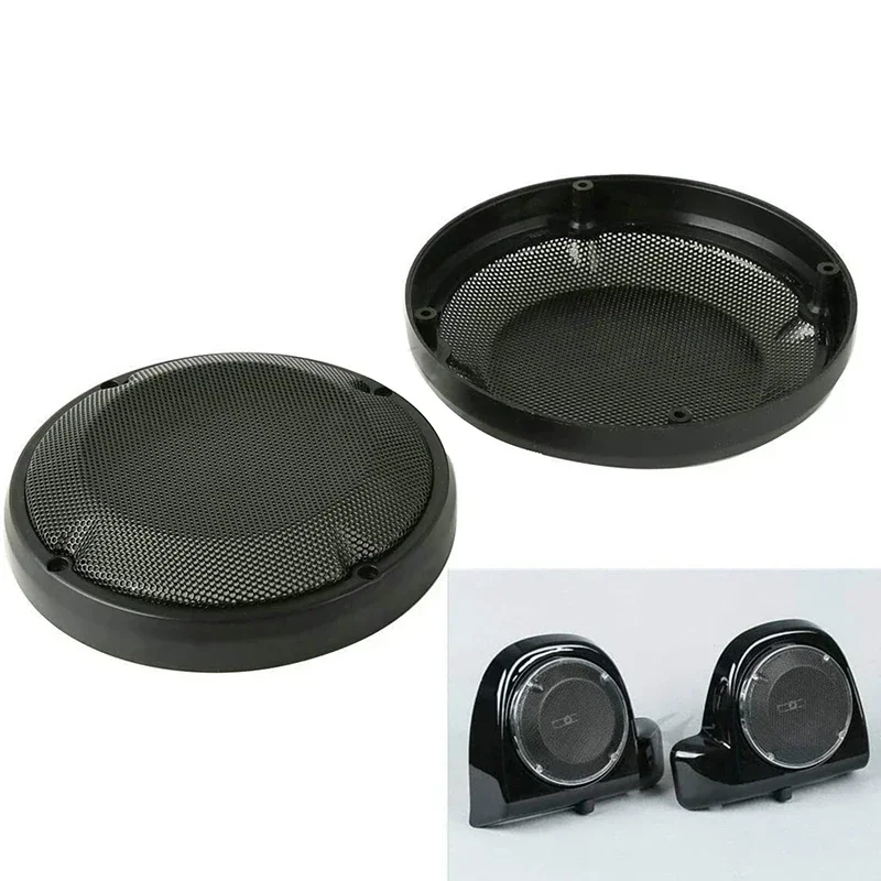 For Harley 6.5 Inch Round Speaker Saddlebag Mesh Grills Cover Lower Vented Fairing Motorcycle Accessories