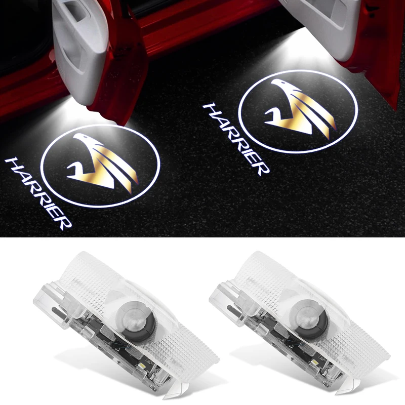 

1Set Door Shadow For Toyota HARRIER Logo Light HARRIER Welcome Light Auto Courtesy Door Light For Toyota HARRIER Car Styling