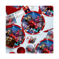MINISO Big Hero 6 Hiro Hamada Baymax Cartoon movie theme wedding decorations Disposable sticker balloon baby shower decorations