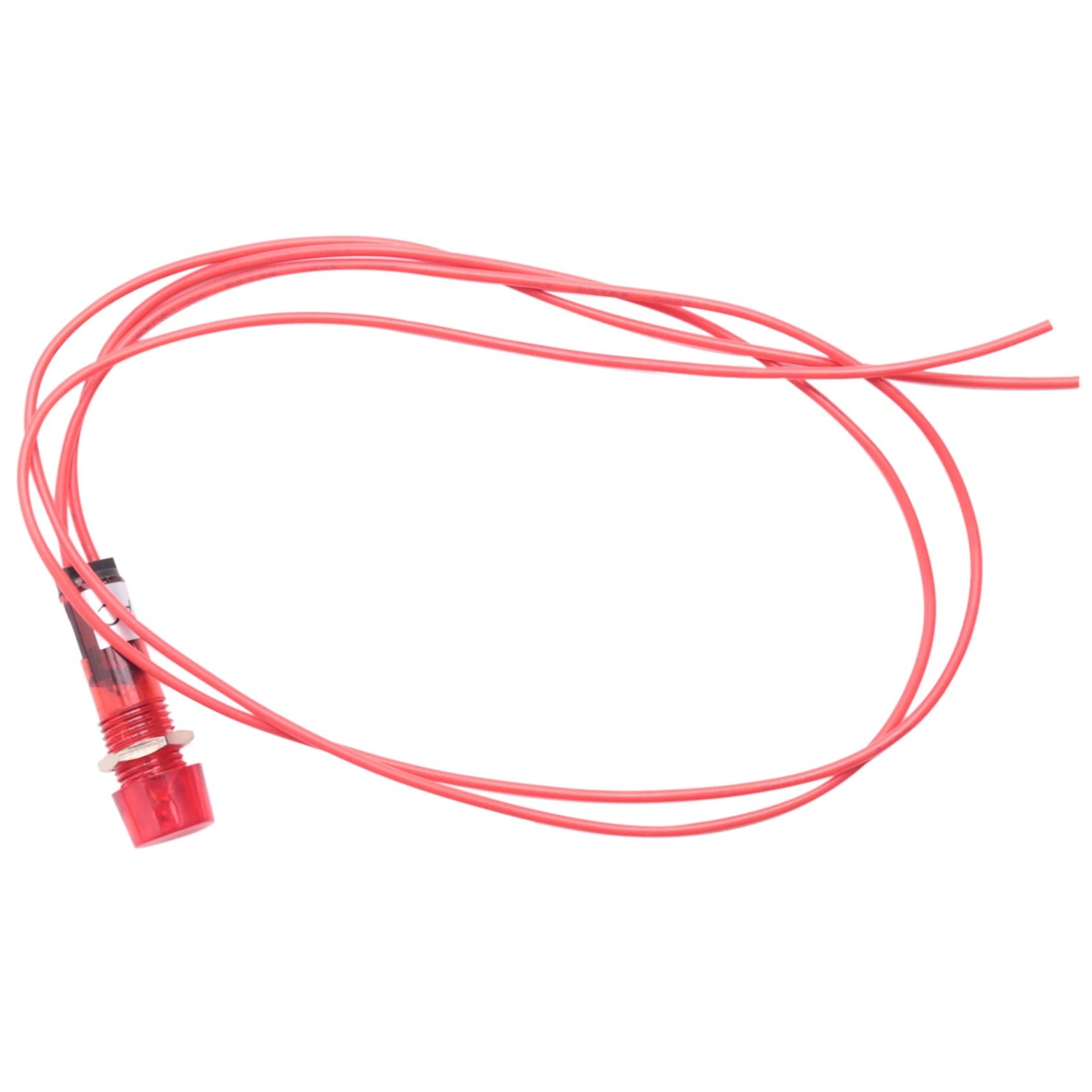 Indicator Pilot Signal Lamp Red Light AC 250V w2 Wires