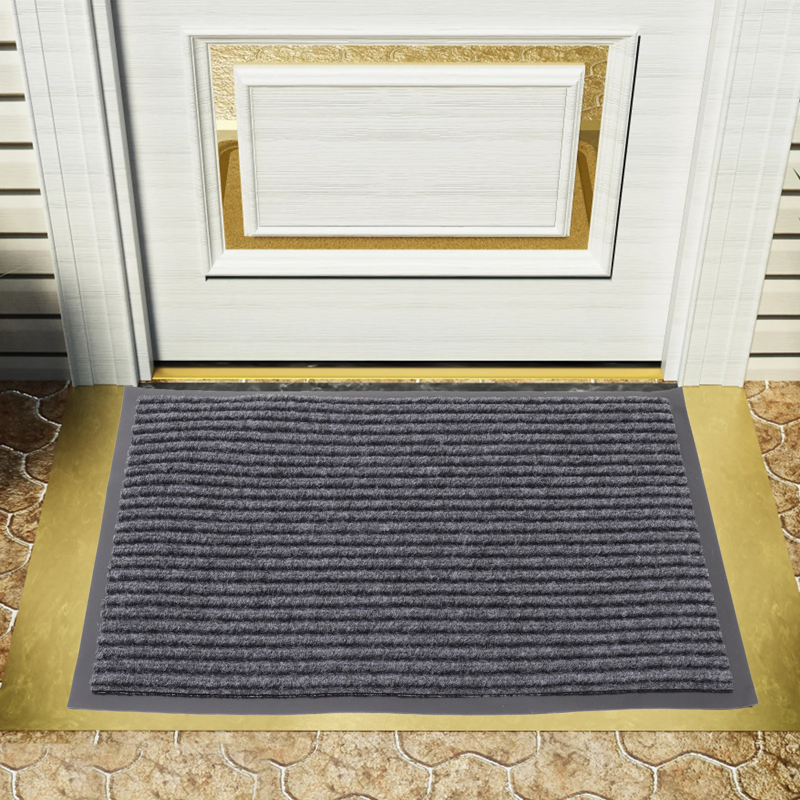 

Thicken Porch Mat Non-Skid Absorbent Wear-Resistant Household Floor Rug Multi-Use Entryway Bathroom Floor Pad Decorative