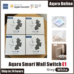 2022 Aqara E1 Smart Wall Switch versione Xiaomi Wireless Switch Zigbee con/No Neutral One Key Remote Control Mi Home Homekt APP